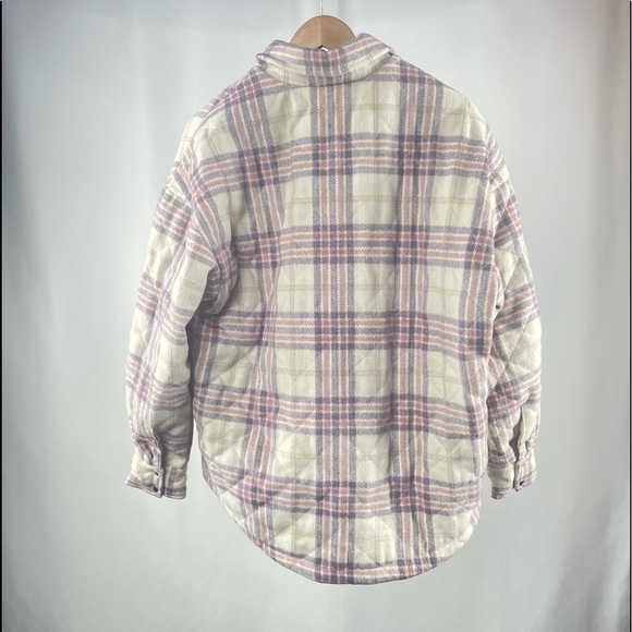 NWT Lovers and Friends Conlee Quilted Shacket in Pink & Purple Size Small - Picture 5 of 7